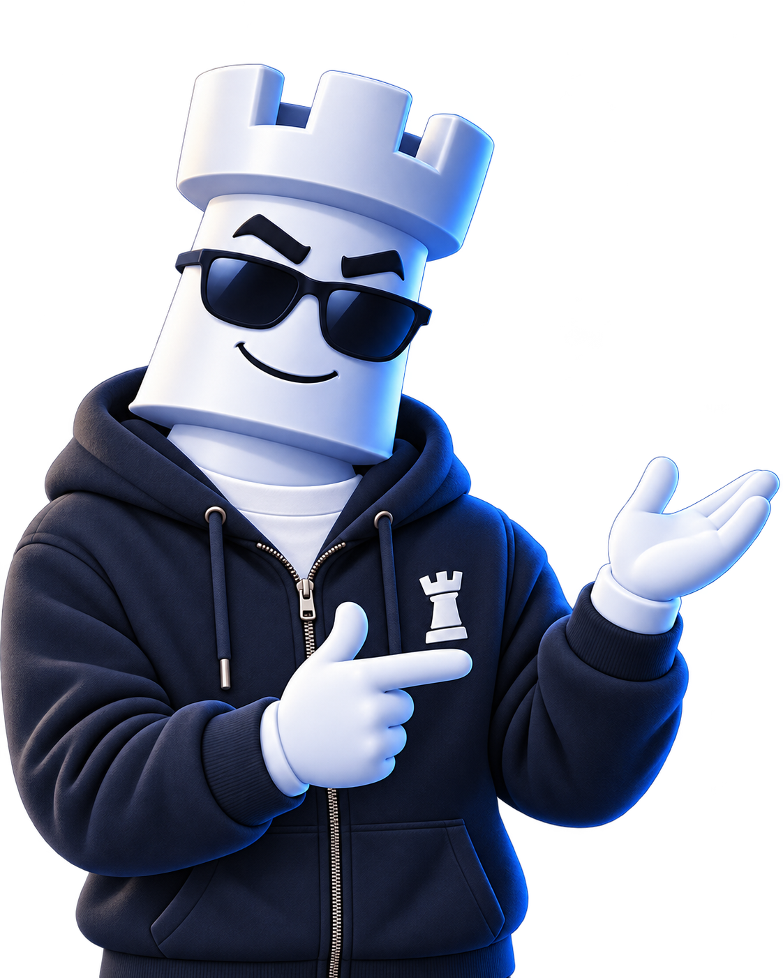 Mr. Rook, the ChessMoveLab chess coach mascot